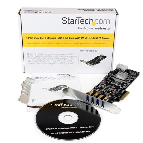 StarTech.com 4-Port PCI Express USB 3.0 Card StarTech.com 4-Port PCI Express USB 3.0 Card